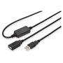 Digitus Cable de Extensión USB 2.0 Activo 10m Negro
