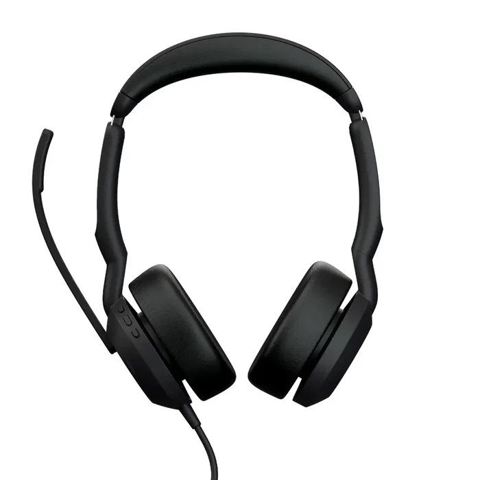 Jabra Evolve2 50 Auriculares de Diadema para Oficina, Bluetooth 5.2, USB Type-C / Type-A, Supraaural, Reducción de Ruido Activa, Negro