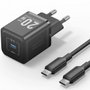 Vention Cargador de Pared GaN TZ-FEPB0-EU-01 con USB-C y Cable USB-C a USB-C 20W