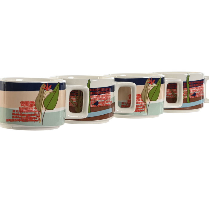 DKD Home Decor Set de Café Teide Azul
