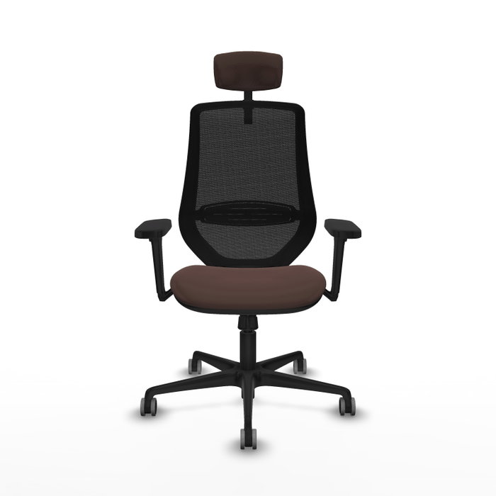 PIQUERAS Y CRESPO Silla de oficina Mardos con mecanismo Sincro, Marrón oscuro y Negro PIQUERAS Y CRESPO Silla de oficina Mardos con mecanismo Sincro, Marrón oscuro y Negro