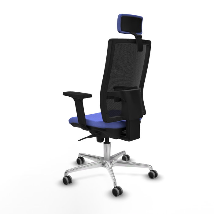PIQUERAS Y CRESPO Silla de oficina Horna con mecanismo Sincro, Azul claro y Negro PIQUERAS Y CRESPO Silla de oficina Horna con mecanismo Sincro, Azul claro y Negro