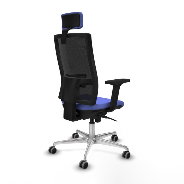PIQUERAS Y CRESPO Silla de oficina Horna con mecanismo Sincro, Azul claro y Negro PIQUERAS Y CRESPO Silla de oficina Horna con mecanismo Sincro, Azul claro y Negro