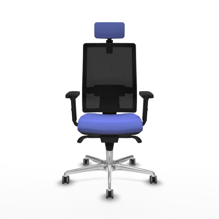 PIQUERAS Y CRESPO Silla de oficina Horna con mecanismo Sincro, Azul claro y Negro PIQUERAS Y CRESPO Silla de oficina Horna con mecanismo Sincro, Azul claro y Negro