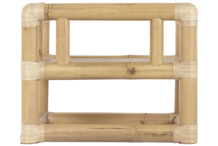 DKD Home Decor Set de Sofá 4 Piezas de Bambú y Ratán Natural