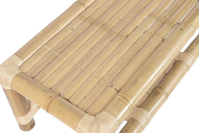 DKD Home Decor Set de Sofá 4 Piezas de Bambú y Ratán Natural