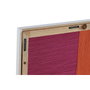 DKD Home Decor Cuadro Lino Abeto 3D Surtido de 2 Piezas Azul y Naranja
