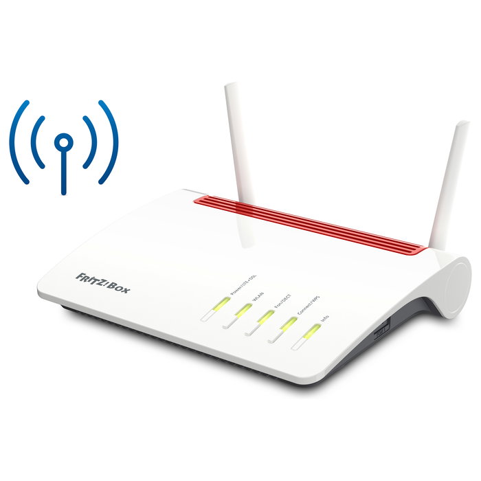 AVM FRITZ!Box 6890 LTE Router Dual-Band 4G Wi-Fi 5 (2,4 GHz/5 GHz) Gigabit Ethernet Puertos USB 3.0