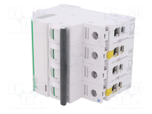 SCHNEIDER ELECTRIC Interruptor magnetotérmico iC60N 63A 3+N 6kA