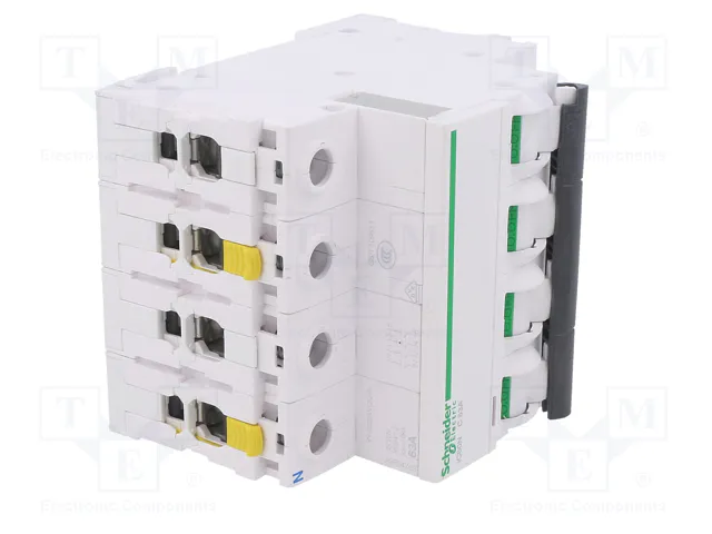 SCHNEIDER ELECTRIC Interruptor magnetotérmico iC60N 63A 3+N 6kA