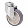 Ruedas Alex Rueda giratoria de goma gris ø 5 cm