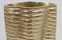 DKD Home Decor Jarrón de Aluminio Abstracto Dorado