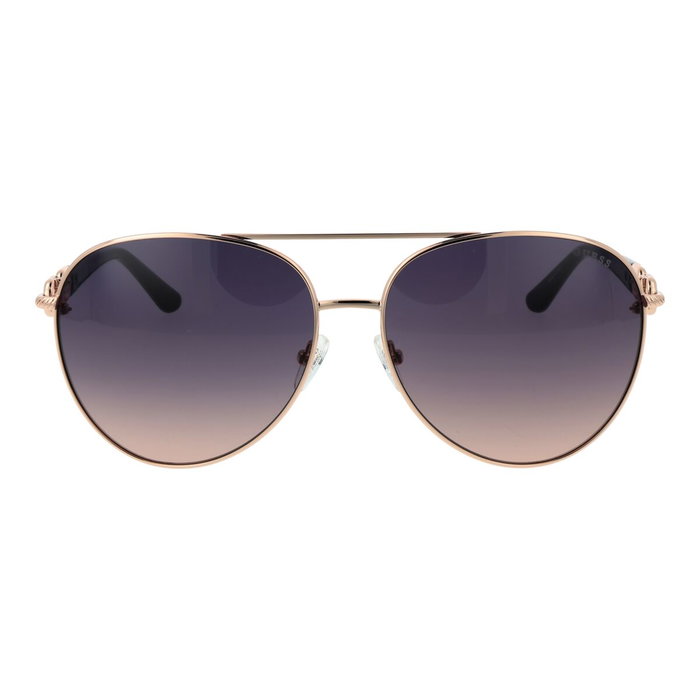 Guess Gafas GU00158 - Gafas de sol mujer estilo aviador, metal, cristales 61 mm, brazos 130 mm, color 28B Guess Gafas GU00158 - Gafas de sol mujer estilo aviador, metal, cristales 61 mm, brazos 130 mm, color 28B