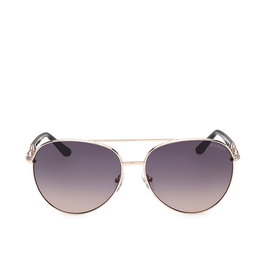 Guess Gafas GU00158 - Gafas de sol mujer estilo aviador, metal, cristales 61 mm, brazos 130 mm, color 28B