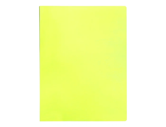 Liderpapel Carpeta con 20 fundas DIN A4 Amarillo fluor opaco