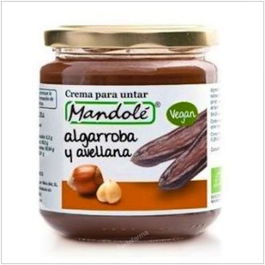 MANDOLE Crema de Algarroba y Avellana Bio 375gr sin grasa de palma