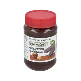MANDOLE Crema de Algarroba y Avellana Bio 375gr sin grasa de palma