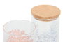 DKD Home Decor Bote de Borosilicato y Bambú Coral 22 1L