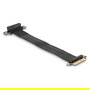 DeLOCK Riser Tarjeta PCI Express x4 Stecker zu x4 Slot con Cable de 30 cm, Angulo de 90 Grados