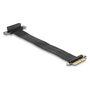 DeLOCK Tarjeta elevadora PCI Express x4 con ángulo de 90° y cable 30 cm