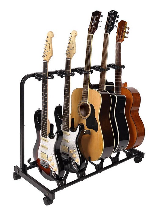 Soporte Boston Negro para 5 Guitarras
