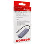 EQUIP Adaptador USB-C a 2xHDMI, RJ45, 2xUSB-A y USB-C 3.2 Gris Oscuro