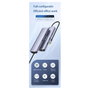 EQUIP Adaptador USB-C a 2xHDMI, RJ45, 2xUSB-A y USB-C 3.2 Gris Oscuro