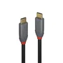 LINDY Cable USB 3.2 Tipo C a C de 1 m, 20 Gbps, 5A, PD, Anthra Line, Negro/Gris