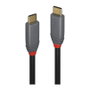 Lindy Cable USB C a USB C 36901, 1 m, 10 Gbit/s, Negro/Gris