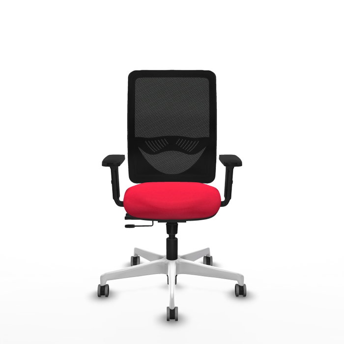 PIQUERAS Y CRESPO Silla de oficina Zulema con mecanismo Sincro/Traslack, Rojo y Negro