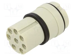 HARTING Conector Redondo Hembra IP65 Recto