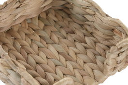 DKD Home Decor Servilletero de Jacinto de Agua y Metal Natural