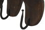 DKD Home Decor Perchero Pared Item Home Marron Oscuro Madera 12 x 54 x 28 cm (2 Unidades)