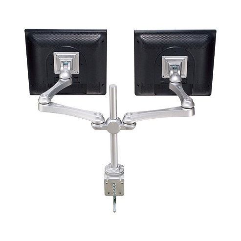 ROLINE LCD-Doppelarm Trägerstange 4 Gelenke Tischmontage, 17.03.1230, 2 Pantallas, 8 kg, 75x75 a 100x100 mm VESA, Plata ROLINE LCD-Doppelarm Trägerstange 4 Gelenke Tischmontage, 17.03.1230, 2 Pantallas, 8 kg, 75x75 a 100x100 mm VESA, Plata