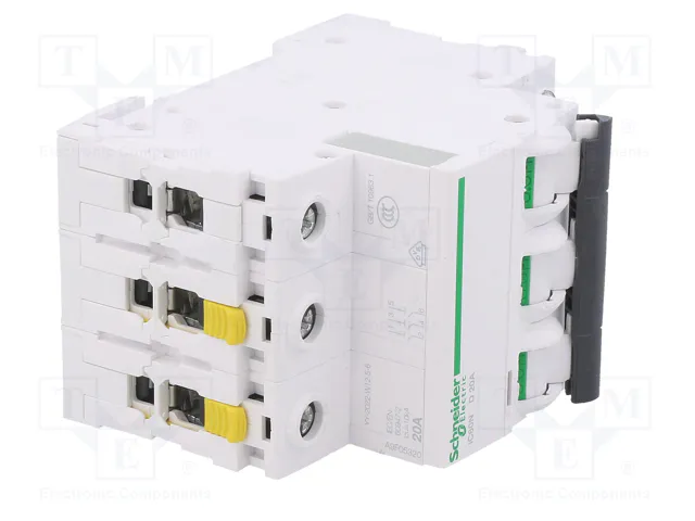 SCHNEIDER ELECTRIC Interruptor magnetotérmico iC60N 20A 3 polos Caract D