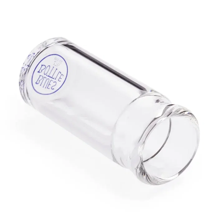 Dunlop Slide Blues Bottle Heavy Wall Large Clear Glass