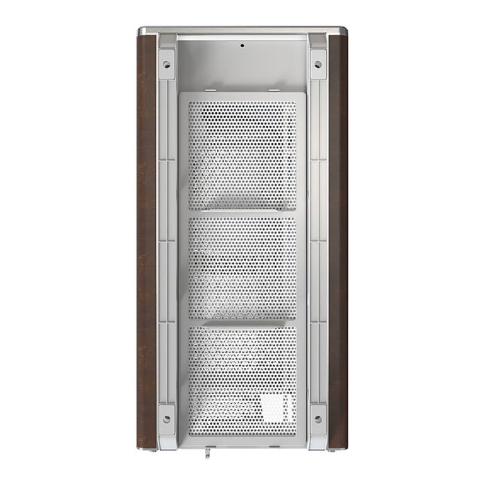 Montech Heritage TG Caja de PC Midi Tower Blanca con Imitación Piel y Ventana Lateral