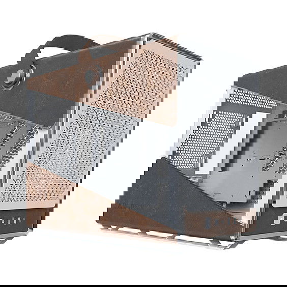 Montech Heritage TG Caja de PC Midi Tower Blanca con Imitación Piel y Ventana Lateral