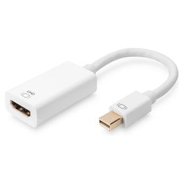 Digitus DA-70832 Adaptador Mini DisplayPort a HDMI Macho/Hembra 0.2m Activo Blanco
