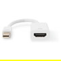 Digitus DA-70832 Adaptador Mini DisplayPort a HDMI Macho/Hembra 0.2m Activo Blanco