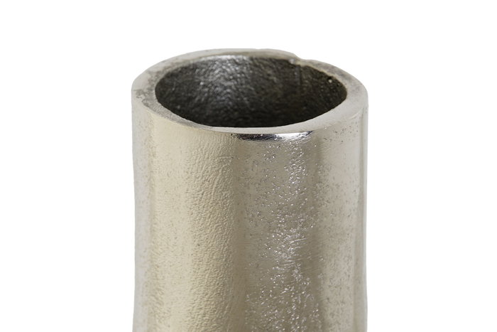 DKD Home Decor Jarrón de Aluminio Plateado 15x15x26 cm DKD Home Decor Jarrón de Aluminio Plateado 15x15x26 cm