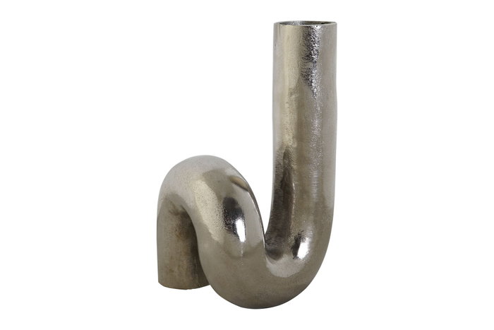 DKD Home Decor Jarrón de Aluminio Plateado 15x15x26 cm DKD Home Decor Jarrón de Aluminio Plateado 15x15x26 cm