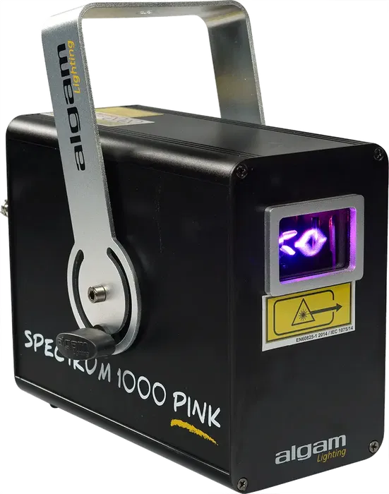 Algamlight Láser de Animación 1000mW Rosa Rojo Azul 638nm 450nm Clase 3B 20 Kpps 2000 Programas Auto Musical DMX Interior IP20