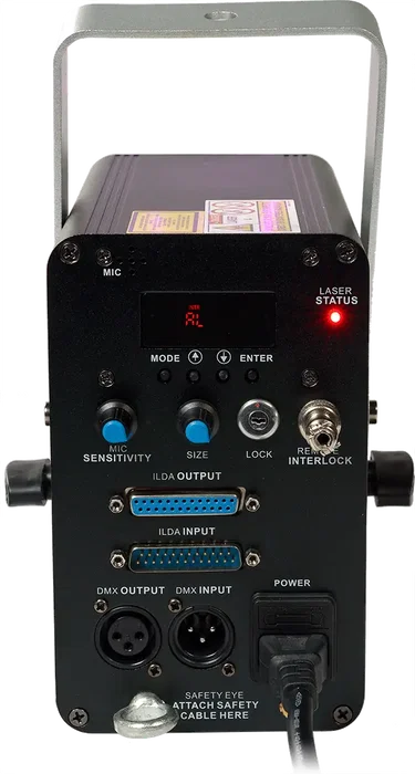 Algamlight Láser de Animación 1000mW Rosa Rojo Azul 638nm 450nm Clase 3B 20 Kpps 2000 Programas Auto Musical DMX Interior IP20