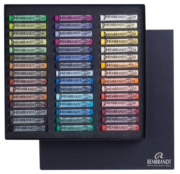 Rembrandt Set pasteles suaves Selección General, 45 pasteles enteros