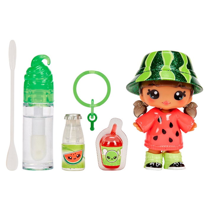 MGA Yummiland Lipgloss Maya Watermelon 120780 - Muñeca y Kit para Crear Labial con Olor y Purpurina MGA Yummiland Lipgloss Maya Watermelon 120780 - Muñeca y Kit para Crear Labial con Olor y Purpurina