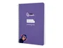 Liderpapel Cuaderno Espiral A5 Tapa Dura 80 Hojas Cuadro Pautado 4mm Color Lila