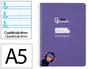 Liderpapel Cuaderno Espiral A5 Tapa Dura 80 Hojas Cuadro Pautado 4mm Color Lila