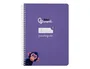 Liderpapel Cuaderno Espiral A5 Tapa Dura 80 Hojas Cuadro Pautado 4mm Color Lila