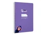 Liderpapel Cuaderno Espiral A5 Tapa Dura 80 Hojas Cuadro Pautado 4mm Color Lila